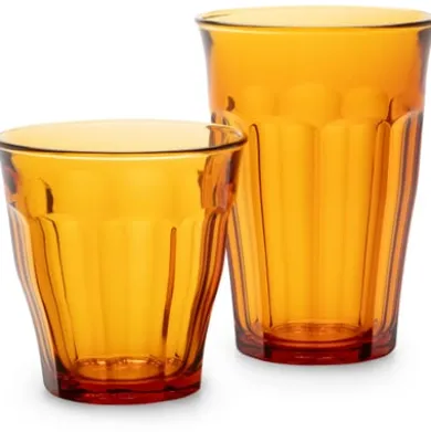 Französisches Bistroglas Amber