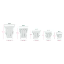 Französisches Bistroglas Grün, 250 ml
