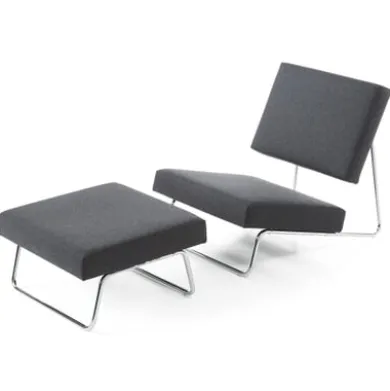 Hocker zu Sessel Lounge Chair Hirche