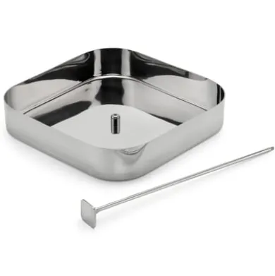 Italienisches Pendeltablett Edelstahl
