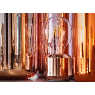 LED-Kopfspiegellampe Globe, Kupfer