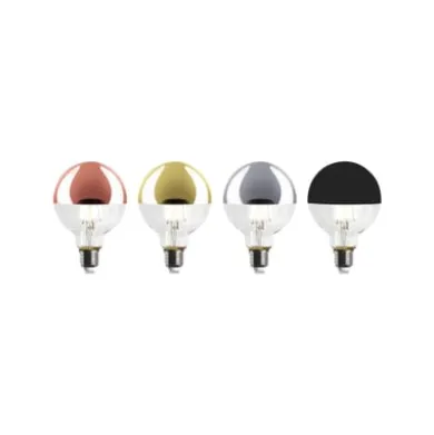 LED-Kopfspiegellampe Globe, Kupfer