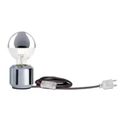 LED-Kopfspiegellampe Globe, Chrom