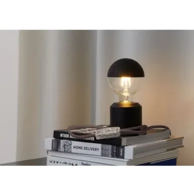 LED-Kopfspiegellampe Globe, Schwarz