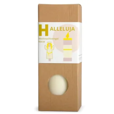Stumpenkerze Weihnachtsengel