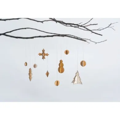 Weihnachtsschmuck Birkenrinde
