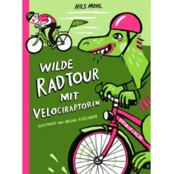 Wilde Radtour mit Velociraptorin